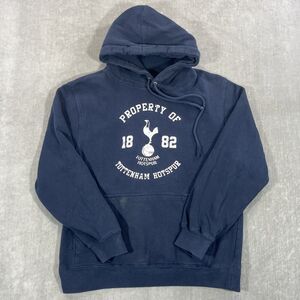 Tottenham Hotspur Men's Small Navy Futbol Soccer Pullover Sweatshirt Hoodie